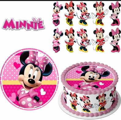 Essbar Minnie Mouse Mickey Mouse Torte Tortenbild Fototorte Zuckerbild Geburstag 04