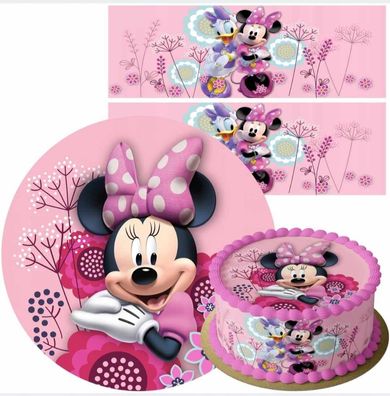 Essbar Minnie Mouse Mickey Mouse Torte Tortenbild Fototorte Zuckerbild Geburstag 05