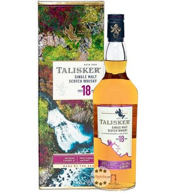 Talisker 18 Jahre Single Malt Scotch Whisky (45,8 % vol., 0,7 Liter) (45,8 % vol., hi