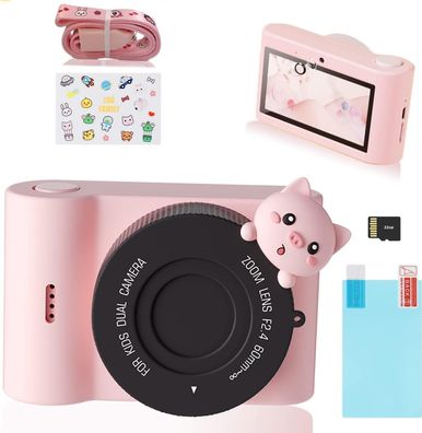 Kinderkamera HD Videokamera Kinder Selfie Kamera Touchscreen -48MP 1080P