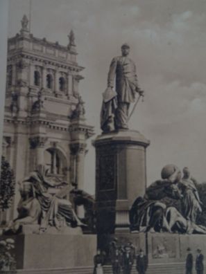 alte Postkarte AK KF Bismarckdenkmal R Begas 1901 Saalfeld