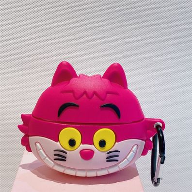 3D Cheshire Cat Schutzhülle für Apple AirPods 1/2 AirPods Pro Cartoon Kopfhöreretui