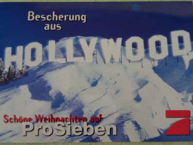 ältere WerbePostkarten AK Reklame ProSieben Pro7 Hollywood Weihnachten