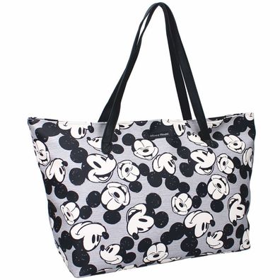 Große Shopping Tasche | Kunstleder | Disney Fashion | Mickey Mouse