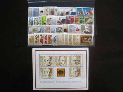 Bund Jahrgang 1982 Einzelmarken / Sätze aus MiNr. 1118-1161 postfrisch * * Auswahl