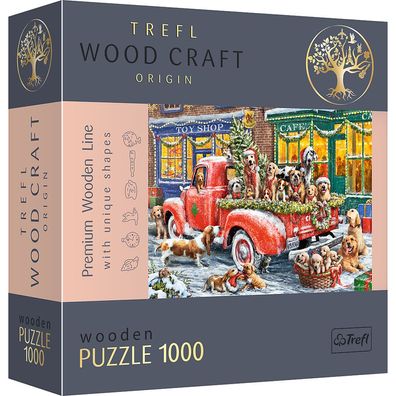 Trefl 20170 Wood Craft Santas little Helpers 1000 Teile Holzpuzzle