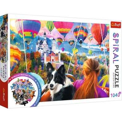 Trefl 40018 Spiral Puzzle Balloon Festival 1040 Teile Puzzle