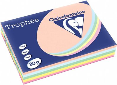 Clairefontaine 1703C Druckerpapier Trophée, für alle Laserdrucker, Kopierer und ...