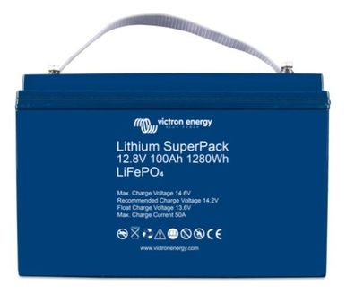 Lithium SuperPack 12,8V/100Ah (M8) High Current - Artikelnummer: BAT512110710