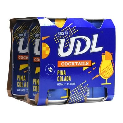 UDL Cocktail Premix Pina Colada 4.0 % vol. 4x375 ml