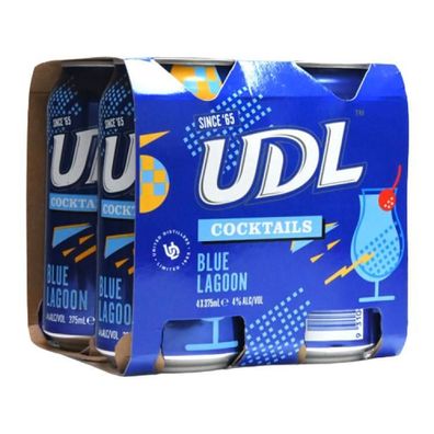 UDL Cocktail Premix Blue Lagoon 4.0 % vol. 4x375 ml