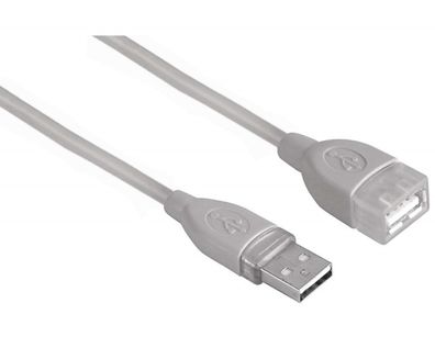Hama 5m USB-Verlängerung Verlängerungs-Kabel für PC Webcam Tastatur Maus Drucker