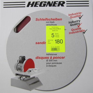 Hegner Schleifscheiben Scheibenschleifmaschine HSM 200S D200mm Korn 180 30120005