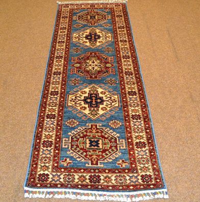 Handgeknüpfter Orientteppich Ariana-Kazak aus Afghanistan Nr.78710 216x77cm