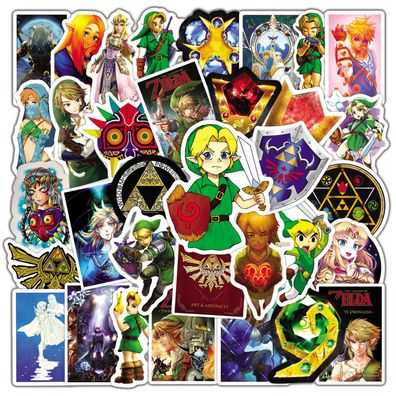 100pcs Aufkleber Set The Legend of Zelda Sticker für Laptop Koffer Kühlschrank