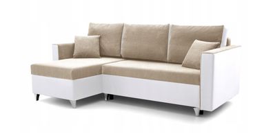 Ecksofa Sofa Couch Mit Schlaffunktion Universelle Ottomane GREG