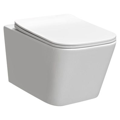 WC-Toilette: Schüssel TINOS Weiß mit Klosettsitz Slim Soft-Close