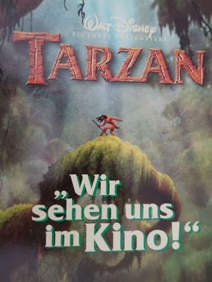WerbePostkarte AK Reklame Toys`r`us Walt Disney Tarzan im Kino Gewinnspiel 1999