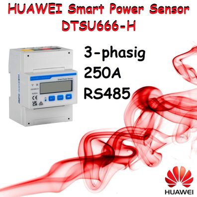 Huawei DTSU666-H Smart Power Sensor Stromzähler Leistungssensor 3 Phasen 250A