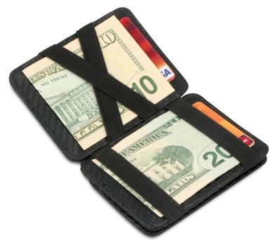 Hunterson Geldbeutel Magic Wallet RFID black carbon edition