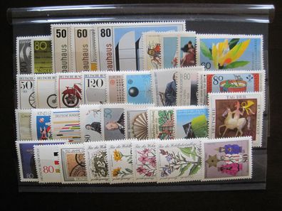 Bund Jahrgang 1983 Einzelmarken / Sätze aus MiNr. 1162-1196 postfrisch * * Auswahl