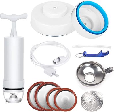 Einmachglas-Vakuumierer, Glasverschließer und Zubehörschlauch kompatibel mit Foodsave