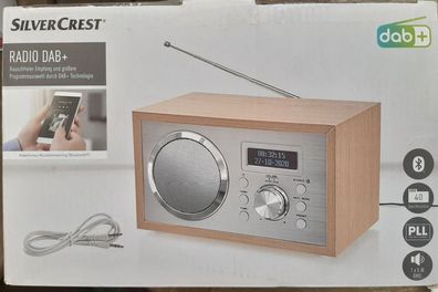 Silvercrest® Radio »SRH 5 C3« DAB+ AUX UKW Holzoptik Bluetooth Küchenradio