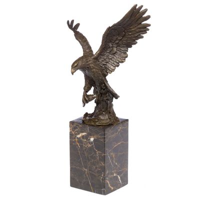 Bronzeskulptur Figur Adler Seeadler Königsadler Bronzeskulptur 36cm Eagle