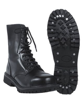 Invader 10 Loch Boots Gothic Stiefel Leatherboots Lederstiefel