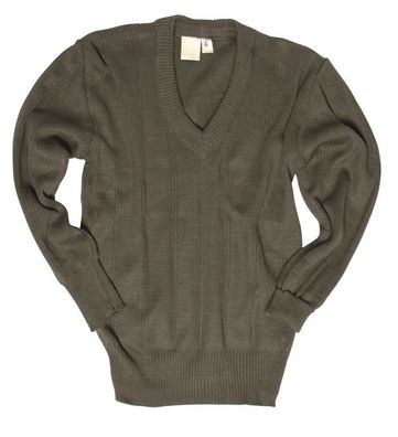 NVA Pullover mit V-Ausschnitt Polyacryl/ Wolle oliv gebraucht Größe 44