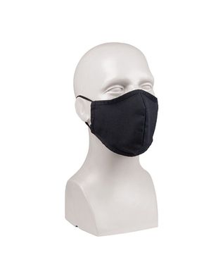 Mund-Nasenbedeckung Gesichtsbedeckung Wide Shape Ripstop schwarz