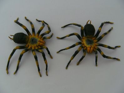 Spinnen Gummispinnen 2erSet je ca. 14 cm, Tarantel Vogelspinnen Spinne Spieltiere