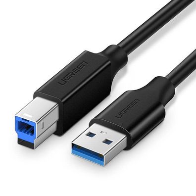 Drucker Kabel USB 3.0 A-B UGREEN US210, Kabeladapter USB Kabel 1m Schwarz