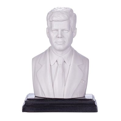Amerikanischer Präsident John F. Kennedy Marmor Büste Statue Skulptur 13,5 cm