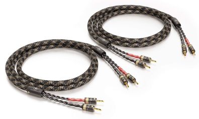 Viablue "SC-4" Silver Series / HighEnd Lautsprecherkabel single-wiring / Bananas T6s