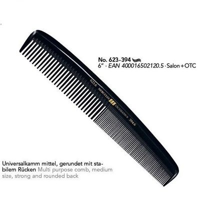 Hercules Sägemann 623-394 Herrenkamm 6"