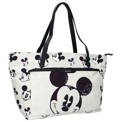 Große Shopping Tasche mit Fronttasche | Disney Mickey Mouse Maus