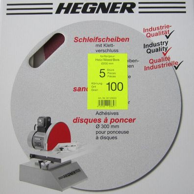 Hegner Schleifscheiben Scheibenschleifmaschine HSM 200S D200mm Korn 100 30120003