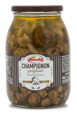 Champignon Grigliati | Gegrillte Champignons im Glas | Novella | 620g
