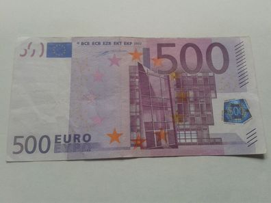 500 euro Banknote Geldschein 2002 Wim Duisenberg seltene U2601 Serie 500 euro Schein