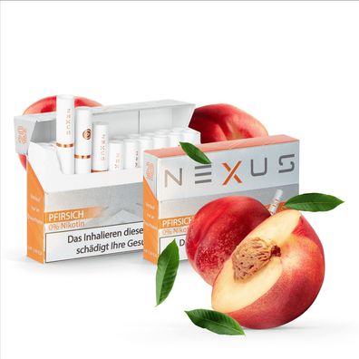 20x20 Pfirsich NEXUS FREE für HnB Erhitzer, 400 Sticks, 0% Nikotin