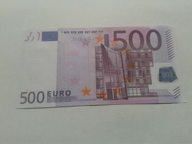 500 euro Banknote Geldschein 2002 Draghi seltene N24061 Serie 500 euro Schein