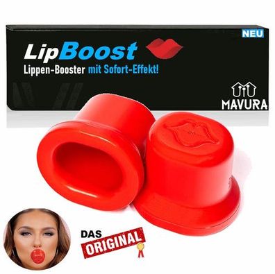 LipBoost Lippen-Booster m. Sofort-Effekt Lip Plumber Lip Enthancer Universal Rot