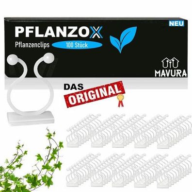 Pflanzox Pflanzenclips Pflanzenklammern Rankhilfe Pflanzen Tomaten Clips 100 Stk