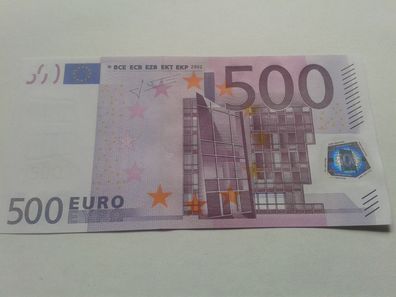 500 euro Banknote Geldschein 2002 Trichet seltene N38024 Serie 500 euro Schein