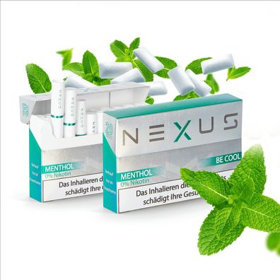 3x20 Menthol NEXUS FREE für HnB Erhitzer, 60 Sticks, 0% Nikotin