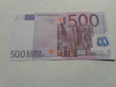 500 euro Banknote Geldschein 2002 Drahi seltene N240611 Serie 500 euro Schein