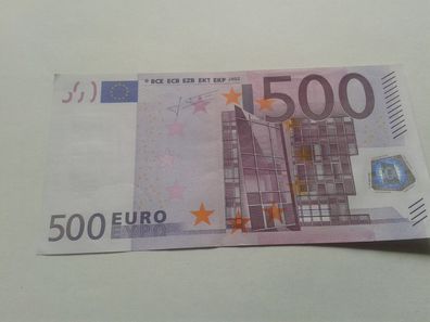500 euro Banknote Geldschein 2002 Trichet seltene X0670 Serie 500 euro Schein