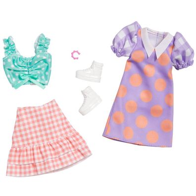 Dots and Checks | 2 Garderoben Set | Barbie | Mattel | Puppen-Kleidung