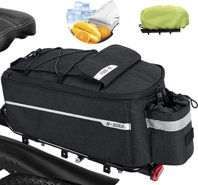 Fahrradtasche - 10 l - Kühltasche - Multifunktional - Wasserdicht - Mit Regenschutz
